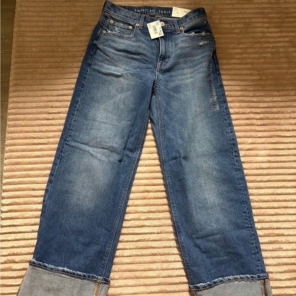 American Eagle Outfitters Denim - American Eagle Stretch High Waisted Stovepipe Cuffed Jean
